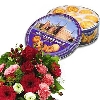Seasonal Flowers with Assorted Cookies