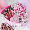 Chocolates n Roses Hamper in Heart Shaped Gift Box