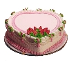 Heart Shape Strawbery Cake